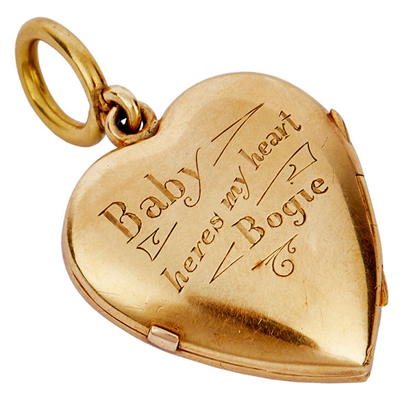 Bacalls heart-shaped locket