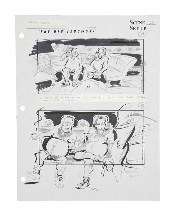 The Big Lebowski Storyboards