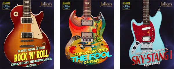 Julien's Auctions Rock N Roll Covers