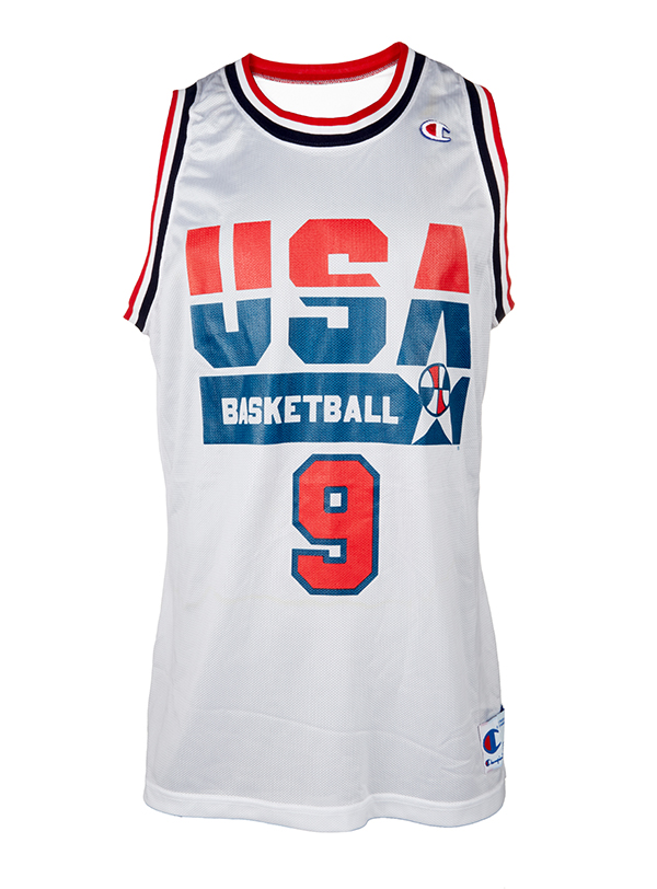 “Dream Team” USA practice jersey worn and signed by Michael Jordan