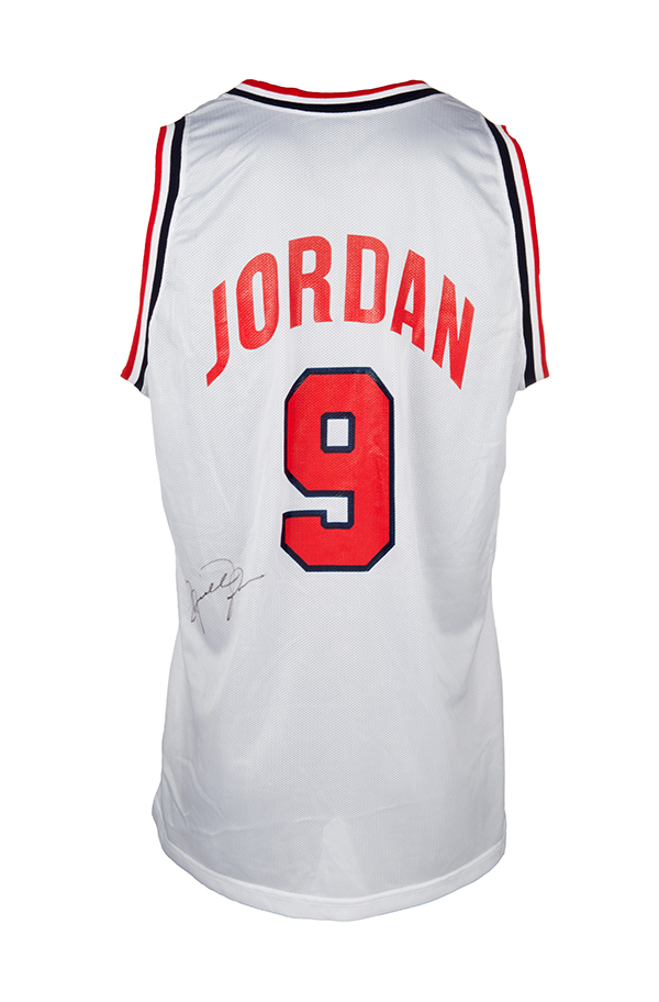 “Dream Team” USA practice jersey worn and signed by Michael Jordan