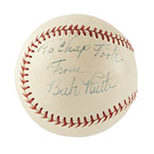 Babe Ruth signed baseball